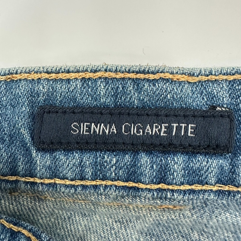 Lucky Brand Sienna Cigarette Jeans Womens 0/25 Blue Denim Distressed Skinny - Picture 7 of 11